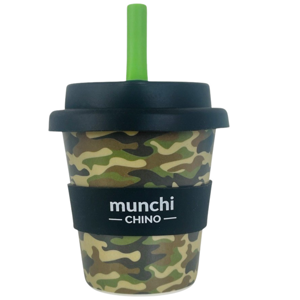 Camo Babychino Cup - Straw Included