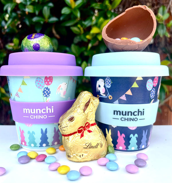 Seconds stock! Easter Bunny Babychino Cup - (Purple/Green) - Straw Included