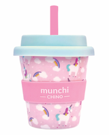 Unicorn Design Babychino Cup - Straw Included