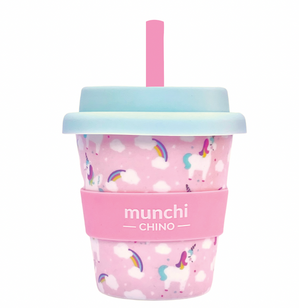 Unicorn Design Babychino Cup - Straw Included