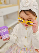 Flower Middie and Babychino Cup Bundle - Straws Included