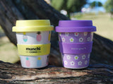 munchi Pineapple and Flower design babychino cups