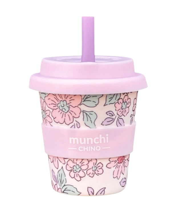 Lily Babychino Cup - Straw Included (Pink/Purple)