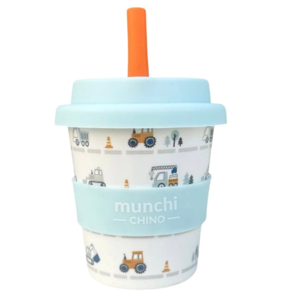 SECONDS SALE! Truck Babychino Cup (blue) - Straw Included