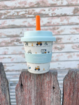 SECONDS SALE! Truck Babychino Cup (blue) - Straw Included