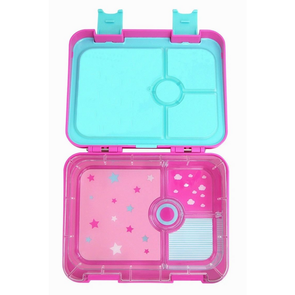 munchi kids bento lunch box - pink unicorn design
